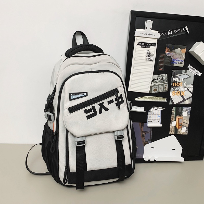 Νάιλον σχολικό σακίδιο με διαπνοή, ιμάντες με αερόσφυρες και επένδυση από πολυεστέρα