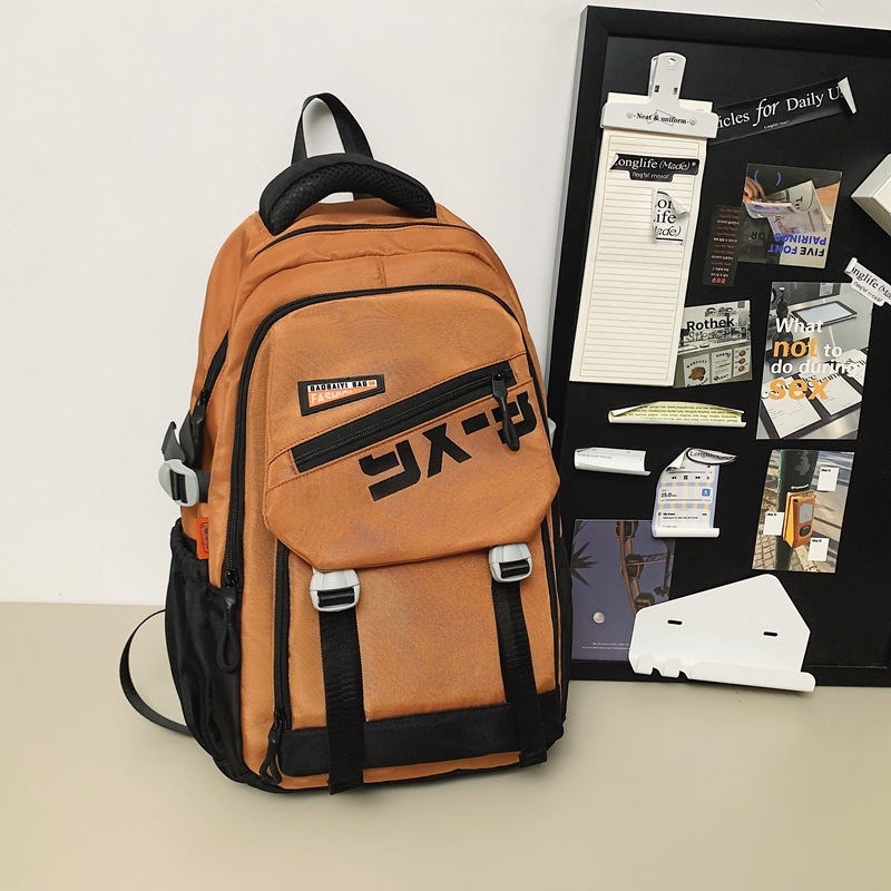 Νάιλον σχολικό σακίδιο με διαπνοή, ιμάντες με αερόσφυρες και επένδυση από πολυεστέρα