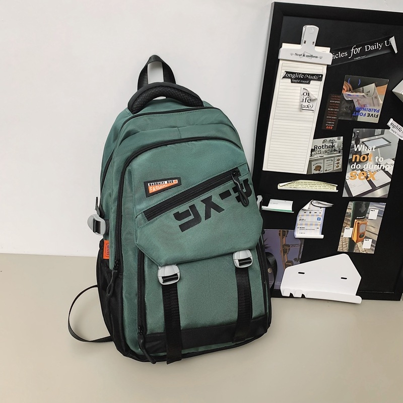 Νάιλον σχολικό σακίδιο με διαπνοή, ιμάντες με αερόσφυρες και επένδυση από πολυεστέρα