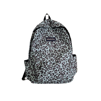 Σακίδιο από νάιλον με λεοπάρ σχέδιο, ultra-light, ιμάντες με αερόσφυξη, επένδυση πολυεστέρα