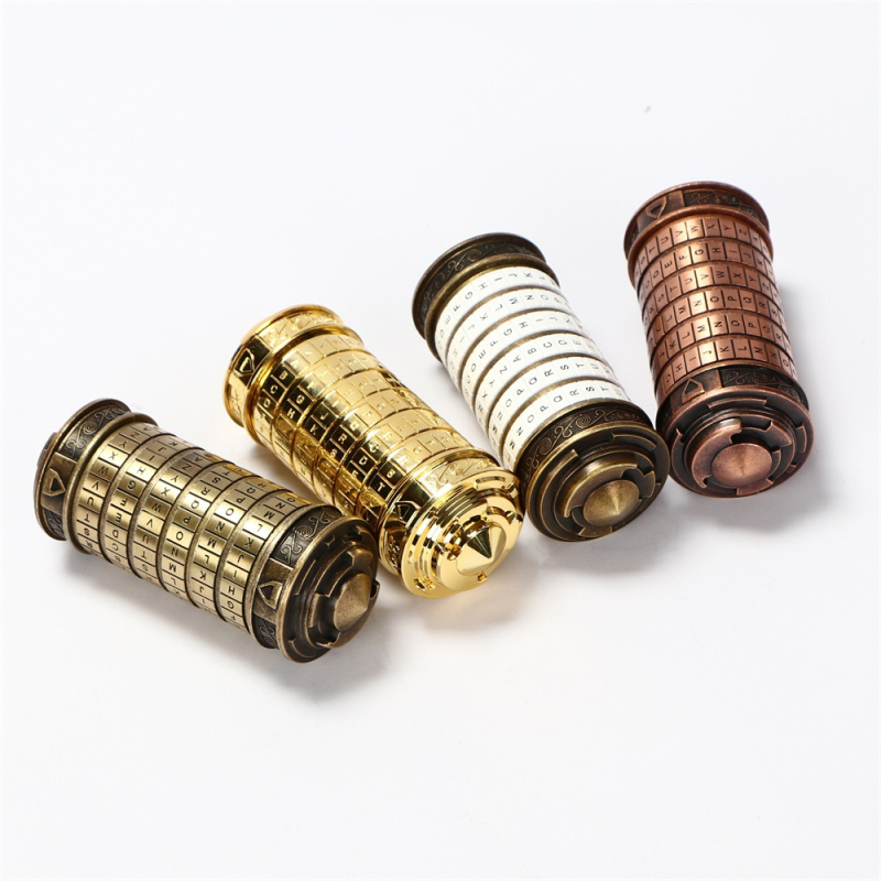 Цилиндър за заключване със шифър – Да Винчи вдъхновен сплавен геометричен дизайн; марка Yueran family; за домашна употреба