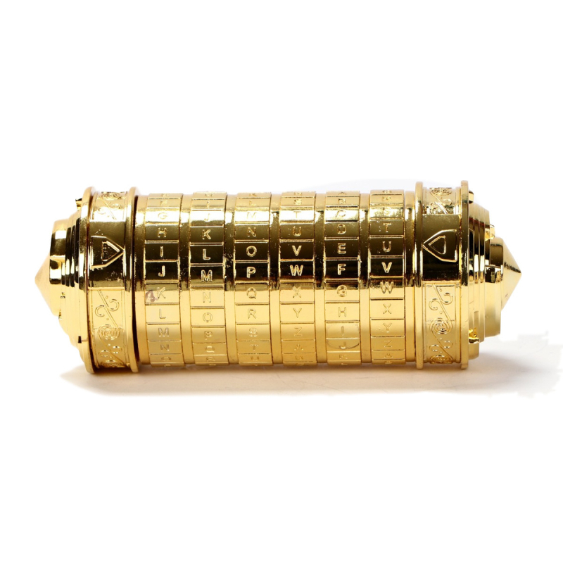 Цилиндър за заключване със шифър – Да Винчи вдъхновен сплавен геометричен дизайн; марка Yueran family; за домашна употреба