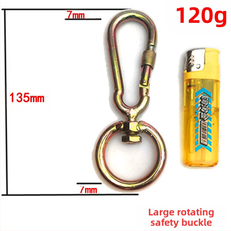 Сигурен пръстен за ключове, кръгъл стил, никелов материал