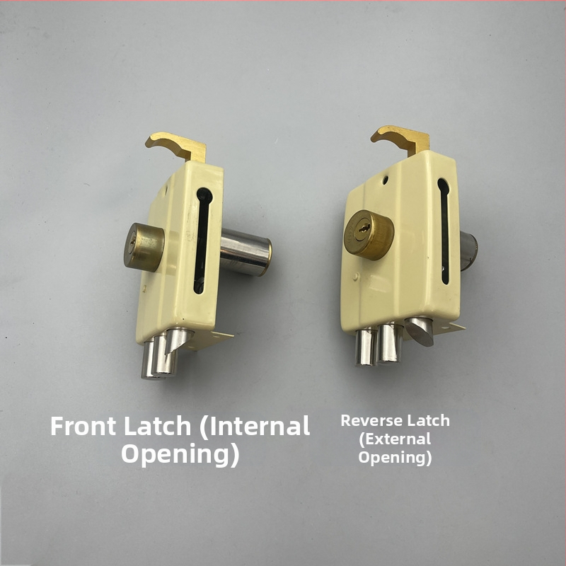 Mingda 117 заключване за външни врати с три язика – ядрово заключване, за дървени и метални врати, модерен минималистичен стил