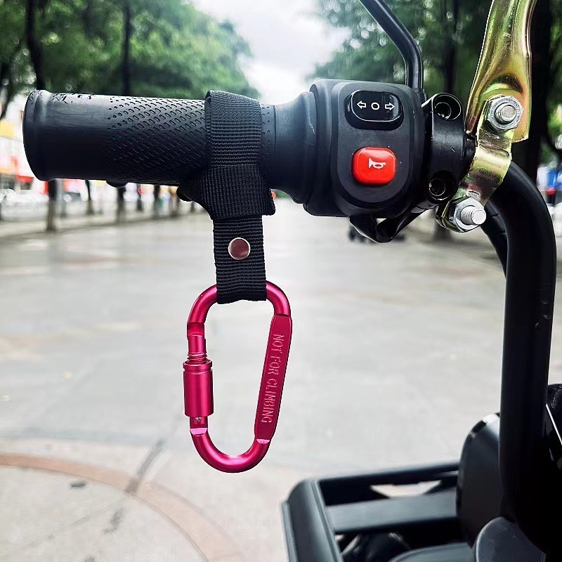 Priekšējais montējamais universālais āķis elektriskajiem velosipēdiem un motocikliem — sakausējums, mūsdienīgs dizains, ķivere un mantu uzglabāšana