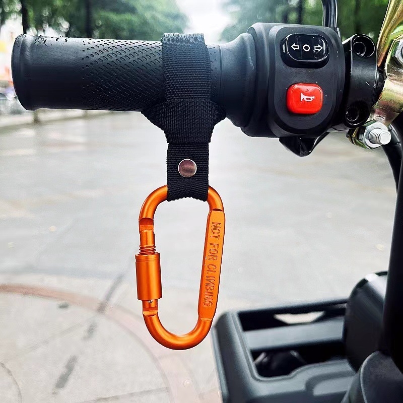 Priekšējais montējamais universālais āķis elektriskajiem velosipēdiem un motocikliem — sakausējums, mūsdienīgs dizains, ķivere un mantu uzglabāšana
