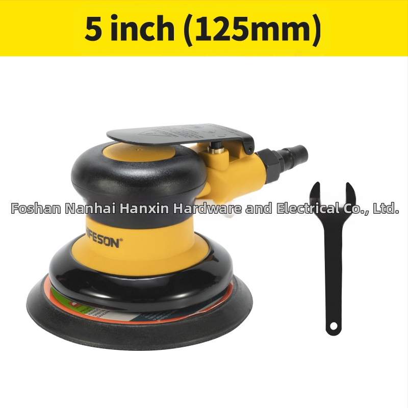 Пневматична шлайф-полировачка с вакуумен прахоуловител за метал и дърво