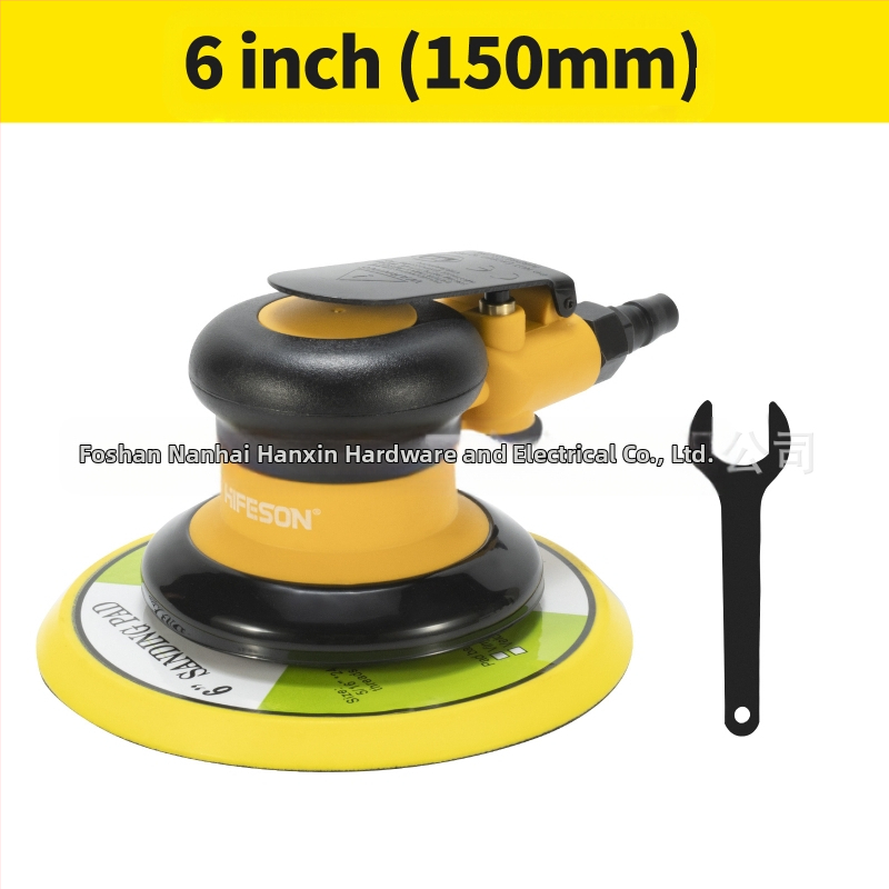 Пневматична шлайф-полировачка с вакуумен прахоуловител за метал и дърво