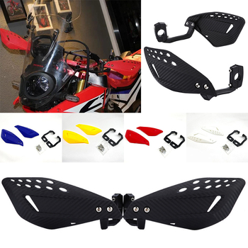 Προστατευτής τιμονιού για μοτοσικλέτα εκτός δρόμου με προστασία από πτώσεις, προστασία του μοχλού φρένου και παρμπρίζ - μοντέλο: Carbon fiber double-sided windshield guard; υλικό: PP πλαστικό