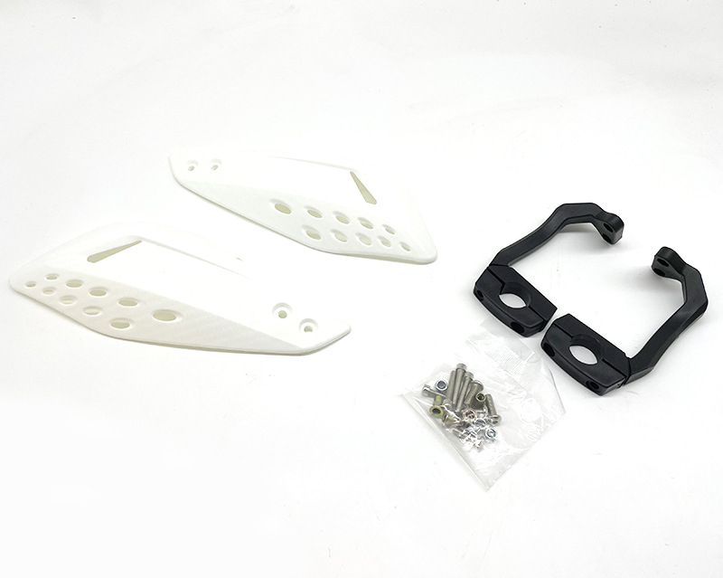 Προστατευτής τιμονιού για μοτοσικλέτα εκτός δρόμου με προστασία από πτώσεις, προστασία του μοχλού φρένου και παρμπρίζ - μοντέλο: Carbon fiber double-sided windshield guard; υλικό: PP πλαστικό