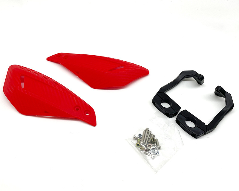 Προστατευτής τιμονιού για μοτοσικλέτα εκτός δρόμου με προστασία από πτώσεις, προστασία του μοχλού φρένου και παρμπρίζ - μοντέλο: Carbon fiber double-sided windshield guard; υλικό: PP πλαστικό