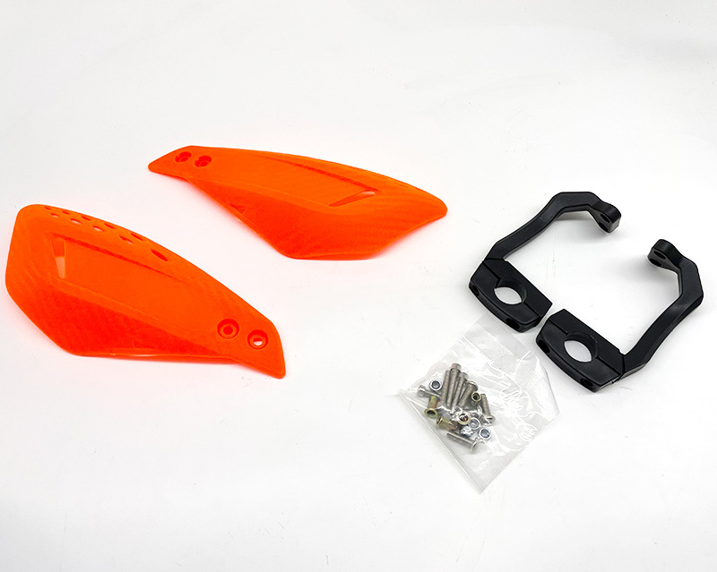 Προστατευτής τιμονιού για μοτοσικλέτα εκτός δρόμου με προστασία από πτώσεις, προστασία του μοχλού φρένου και παρμπρίζ - μοντέλο: Carbon fiber double-sided windshield guard; υλικό: PP πλαστικό