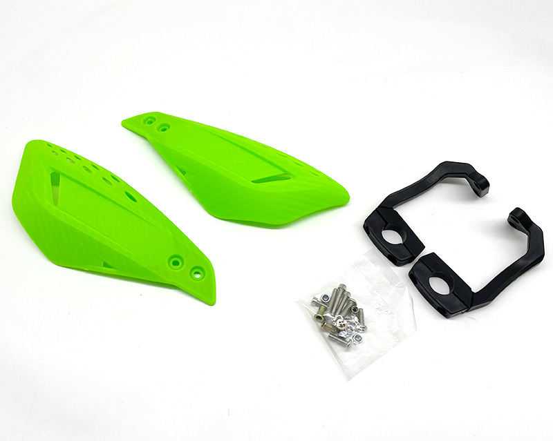 Προστατευτής τιμονιού για μοτοσικλέτα εκτός δρόμου με προστασία από πτώσεις, προστασία του μοχλού φρένου και παρμπρίζ - μοντέλο: Carbon fiber double-sided windshield guard; υλικό: PP πλαστικό