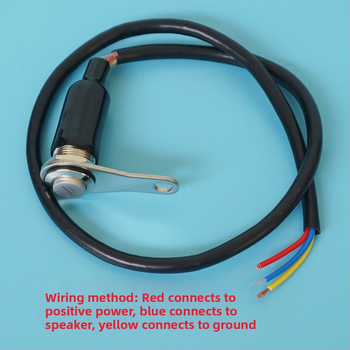A1816mm бутон за клаксон, метален, 12V–24V с LED, IP67 водоустойчив, за автомобили, електрически автомобили и мотори