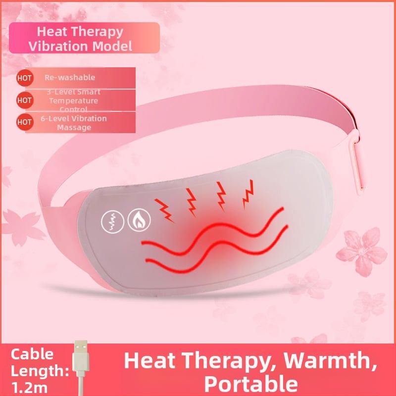 Jostas apkures josla ar vibro masāžu un magnētisko terapiju, USB barošana, 3 režīmi, temperatūras diapazons 45–60°C