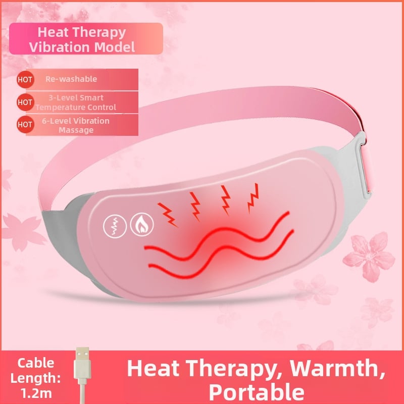Jostas apkures josla ar vibro masāžu un magnētisko terapiju, USB barošana, 3 režīmi, temperatūras diapazons 45–60°C