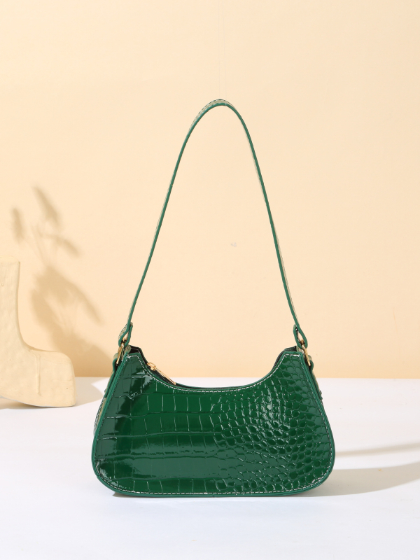 Ženska crossbody torbica, gradski minimalistički stil, PU materijal, pravokutni oblik, zatvaranje na zip, pretinac za telefon