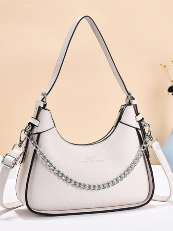 Τσαντάκι σε σχήμα dumpling για τον ώμο, PU, αλυσίδα, φερμουάρ, επένδυση πολυεστέρα, θήκη για κινητό, εσωτερική θήκη, μια ιμάντας — Άνοιξη 2025