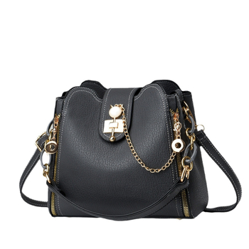 Τσάντα Tote καθημερινή χρήση — στυλ δρόμου, PU υλικό, οριζόντιο τετράγωνο σχήμα, φερμουάρ