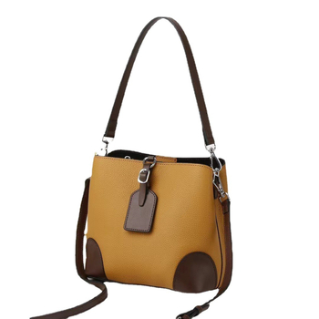 Kožna torba tip košare s magnetskim zatvaranjem, velika zapremina, dvostruki remeni, unutarnji džepovi sa zipom i džep za telefon