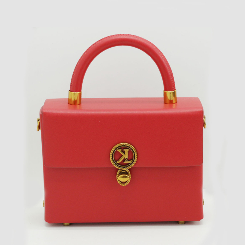 Ženska torbica od PU kože, horizontalnog kvadratnog oblika, otvaranje na kopču, stil: književno-umjetnički nacionalni stil, s unutarnjim slojem