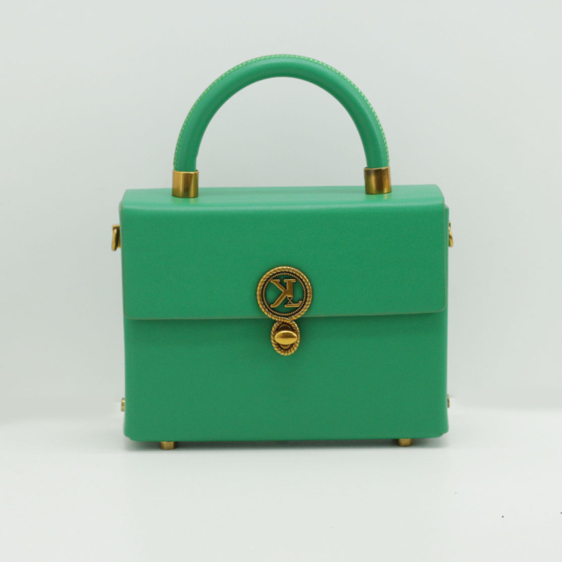 Ženska torbica od PU kože, horizontalnog kvadratnog oblika, otvaranje na kopču, stil: književno-umjetnički nacionalni stil, s unutarnjim slojem