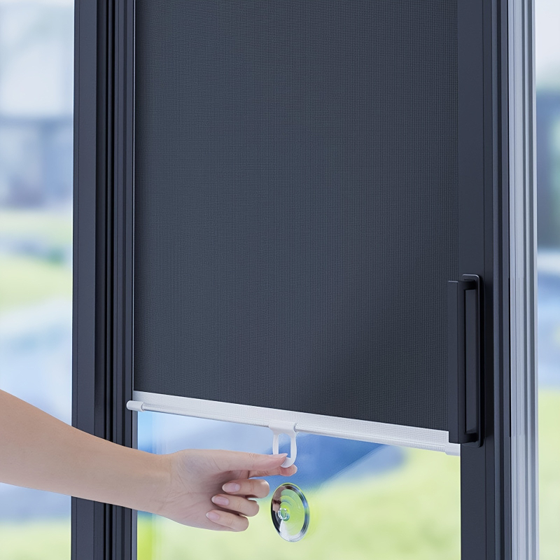 Слънцезащитна щора за автомобил, разтегателна с вакуумно закрепване, без пробиване, PVC, универсален модел, персонализация и печат на лого