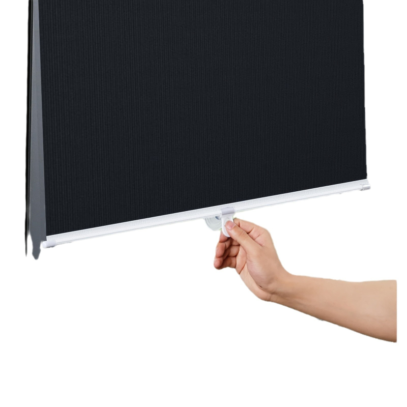 Слънцезащитна щора за автомобил, разтегателна с вакуумно закрепване, без пробиване, PVC, универсален модел, персонализация и печат на лого