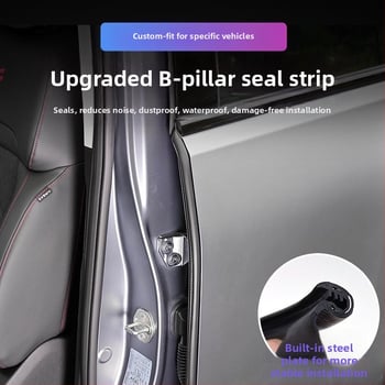 Automobiļa blīvgumija B-staba vietai, gumas materiāls, pret vēju un putekļiem, trokšņa izolācija, vispārēja saderība