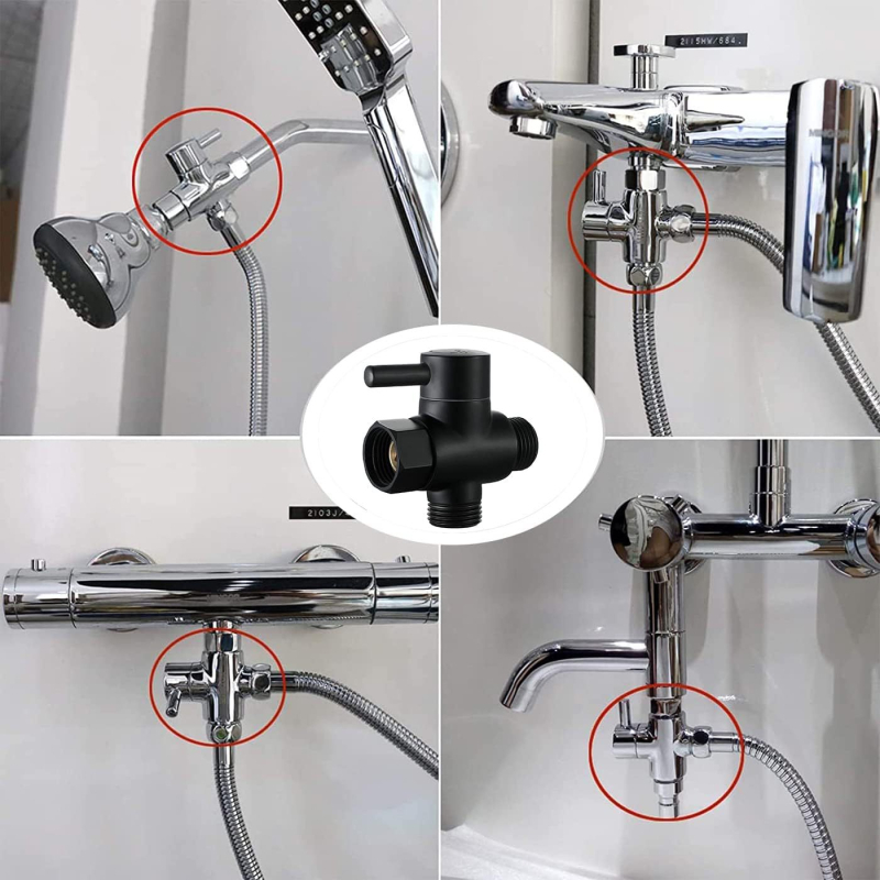 Βαλβίδα διανομής νερού ABS με τρεις εξόδους για ντους και μπάνιο