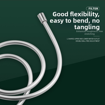 Σωλήνας ντους PVC αντιεκρηκτικός, παχύς, μοντέλο JM-PVcrg1, μάρκα YJM, θερμοκρασία λειτουργίας 0–90°C, εύκολη εγκατάσταση