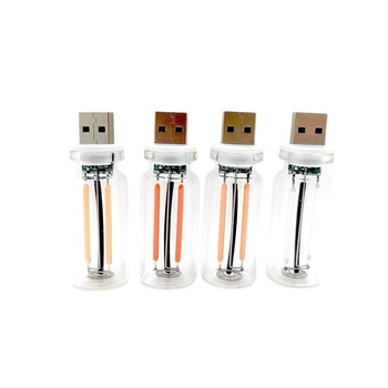 USB nakts gaisma ar skārienvadību – stikla lampiņa nakts galdiņam un automašīnas atmosfērai, Modelis 352, Jauda 5, Spriegums 5