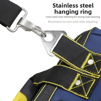 Θήκη εργαλείων για ηλεκτρολόγους και ξυλουργούς, καμβά 1680D, αδιάβροχη και ανθεκτική στη φθορά, χωρητικότητα 10L, φόρτος 15kg