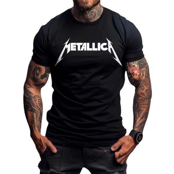 Tricou pentru bărbați cu imprimeu, guler rotund, mânecă scurtă, croială lejeră, vară