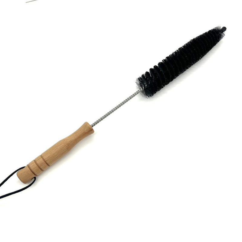 Tīrīšanas suka veļasmaiņai, žāvēšanas caurulēm un radiatoriem — materiāli: tērauda vads, neilons, koks