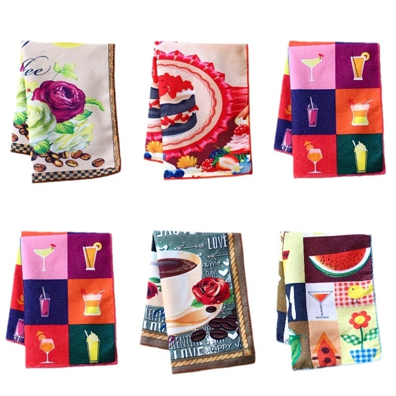 Kuhinjska krpa od poliestera s otisnutim uzorkom, višefunkcionalna, pogodna za ormariće, ljetno izdanje 2021