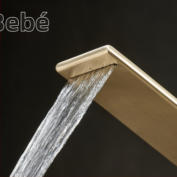 Robinet chiuvetă baie, montaj sub blat, apă caldă și rece, corp din cupru, cartuș ceramic, mâner de ridicare