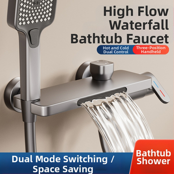 Βρύση μπανιέρας (Εγκατάσταση στον τοίχο; Μικτή βρύση; Κεραμικός πυρήνας βαλβίνας; Μέρος από χαλκό; Μοντέλο HSQ176)