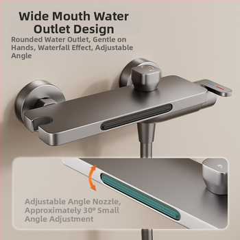 Βρύση μπανιέρας (Εγκατάσταση στον τοίχο; Μικτή βρύση; Κεραμικός πυρήνας βαλβίνας; Μέρος από χαλκό; Μοντέλο HSQ176)