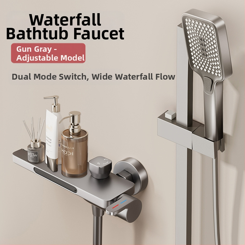 Βρύση μπανιέρας (Εγκατάσταση στον τοίχο; Μικτή βρύση; Κεραμικός πυρήνας βαλβίνας; Μέρος από χαλκό; Μοντέλο HSQ176)