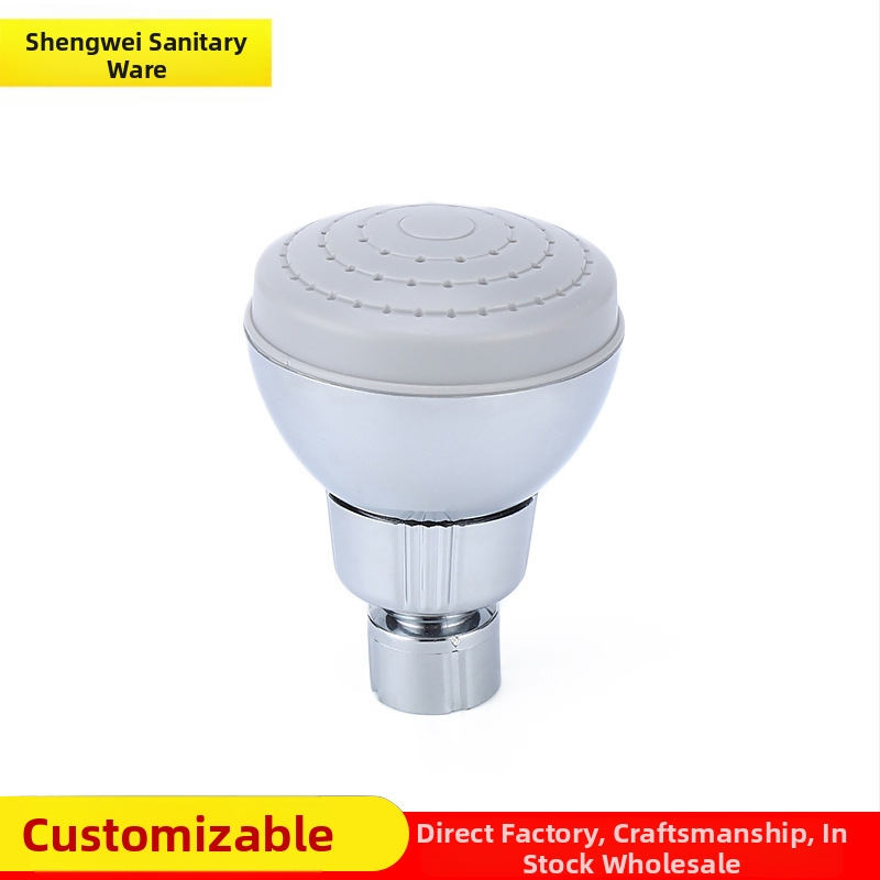 Ντουζ κεφαλή με εξοικονόμηση νερού, κορυφαίο ψεκασμό, ABS, στρογγυλό σχήμα, SW-3037, χρωμυωμένο