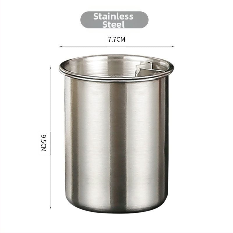 Nerūsējošā tērauda pepeljārs ar vāciņu – mājām un birojam, novērš pelnu izkliedi