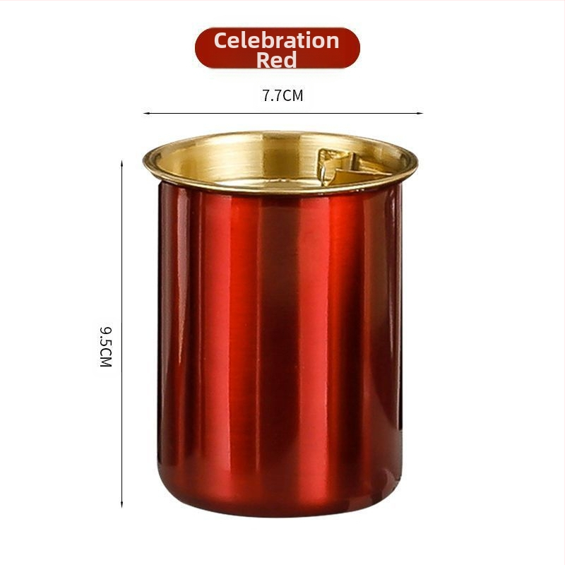 Nerūsējošā tērauda pepeljārs ar vāciņu – mājām un birojam, novērš pelnu izkliedi