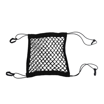 Διχτυωτός οργανωτής αποθήκευσης πίσω από το κάθισμα αυτοκινήτου, κρεμαστός. Υλικό: πολυεστέρας, πλαστικός γάντζος, ελαστικό νήμα. Αδιάβροχο, ανθεκτικό σε πιέσεις, με λαβή. Συμβατό με όλα τα μοντέλα.