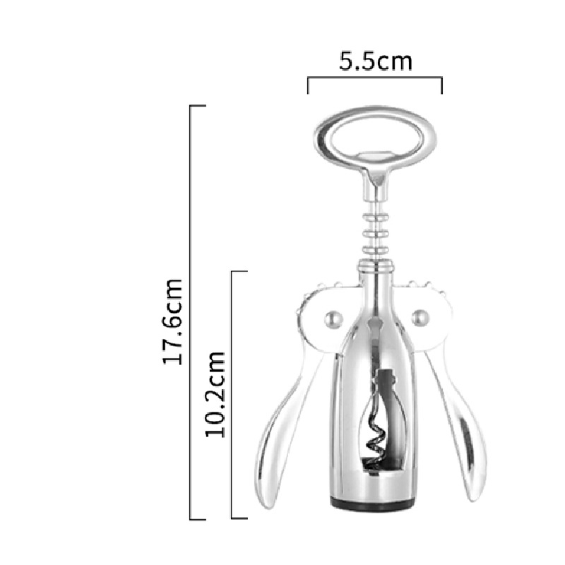 Üvegnyitó cink ötvözetből és rozsdamentes acélból, többfunkciós, modern minimális kialakítás, 2019-es kiadás