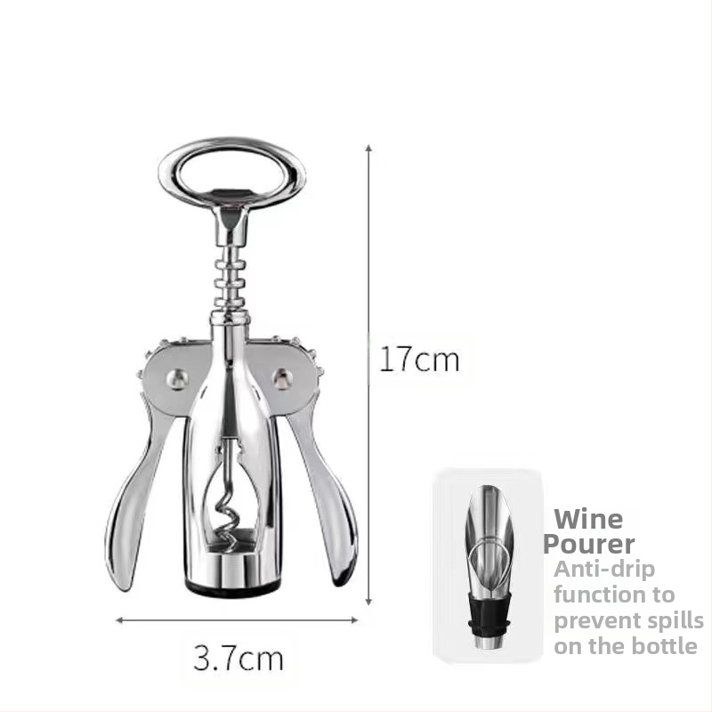 Üvegnyitó cink ötvözetből és rozsdamentes acélból, többfunkciós, modern minimális kialakítás, 2019-es kiadás