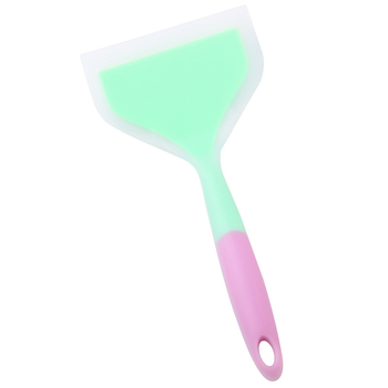 Leban spatulă de bucătărie din silicon — silicon alimentar, rezistent la temperaturi înalte, antiaderentă, anti-alunecare, protecție împotriva arsurilor