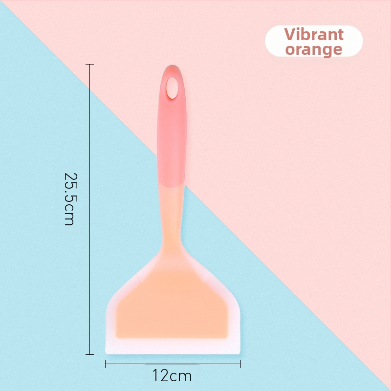 Leban spatulă de bucătărie din silicon — silicon alimentar, rezistent la temperaturi înalte, antiaderentă, anti-alunecare, protecție împotriva arsurilor