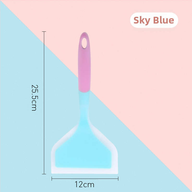 Leban spatulă de bucătărie din silicon — silicon alimentar, rezistent la temperaturi înalte, antiaderentă, anti-alunecare, protecție împotriva arsurilor