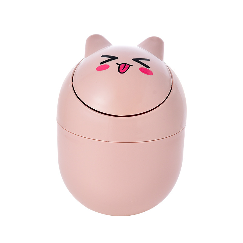 Darba galda miskaste — nordiskā stila, plastmasas korpuss, rocker vāciņš, tilpums līdz 4 l, cilindriskā forma